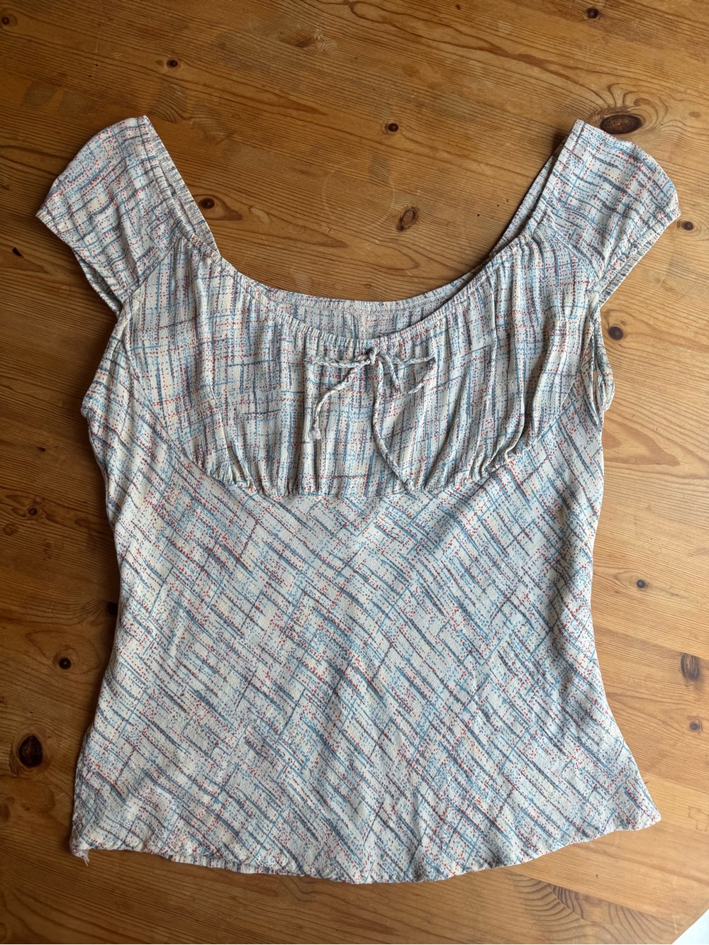 Cute Colorful Sleeve-less Blouse Top - Women’s L